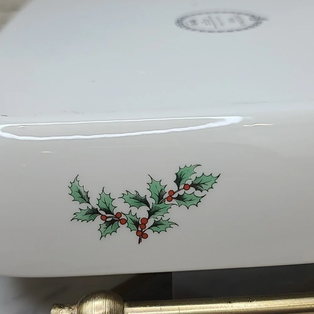 Spode Christmas Tree Classic Vintage Collectible Ceramic Square Buffet Dish